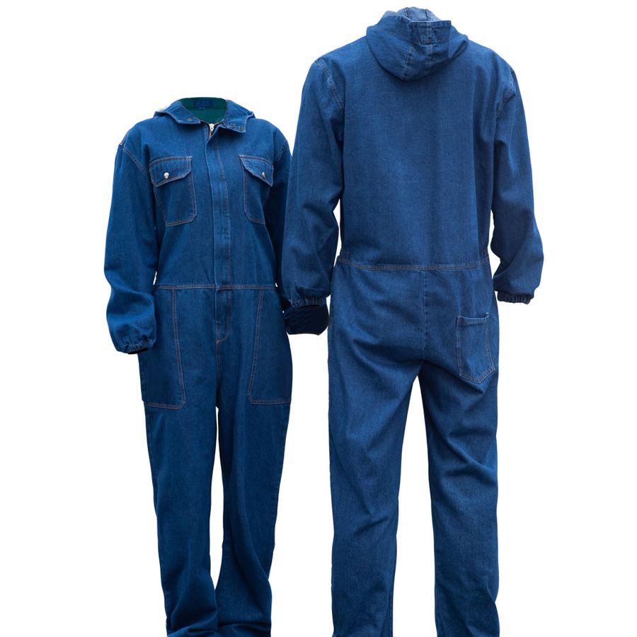 Wear resistant and scratch resistant denim overalls