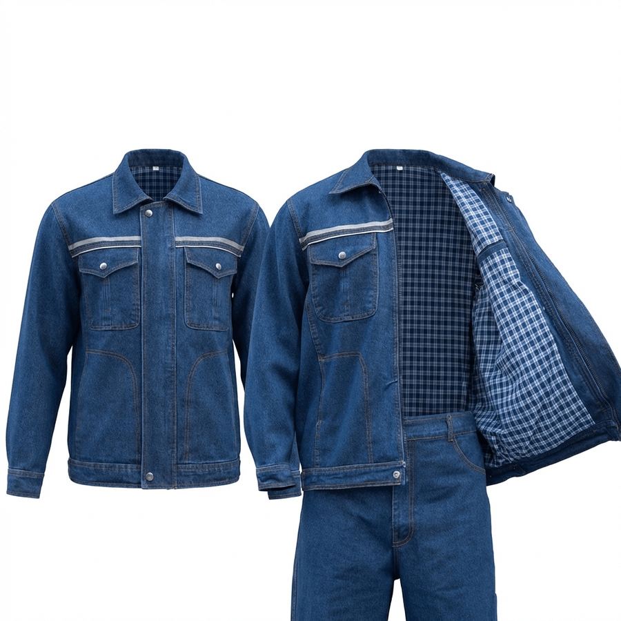 Highly visible denim workwear