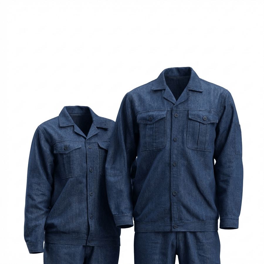 Wear resistant men's denim workwear